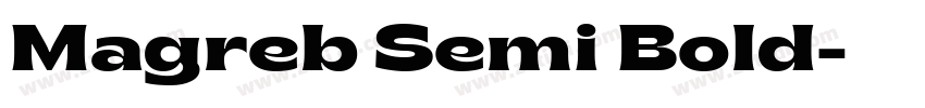 Magreb Semi Bold字体转换